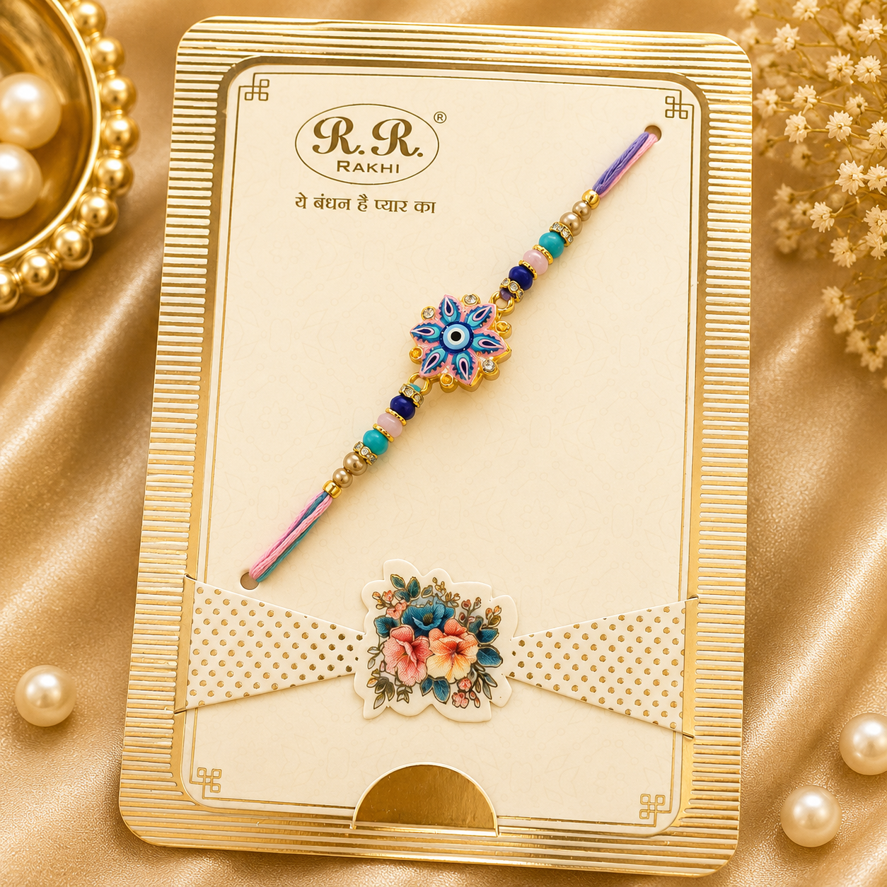 Premium Evil Eye Rakhi | Heavy Metal Charm Rakhi