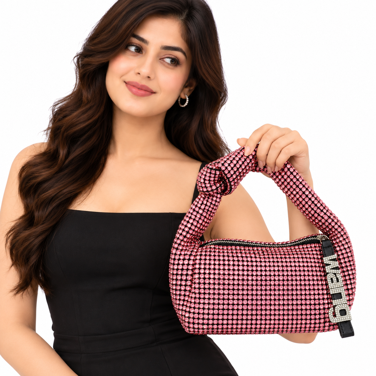 Rhinestone Embellished Handbag | Stylish For Party and Gift Hand Bag