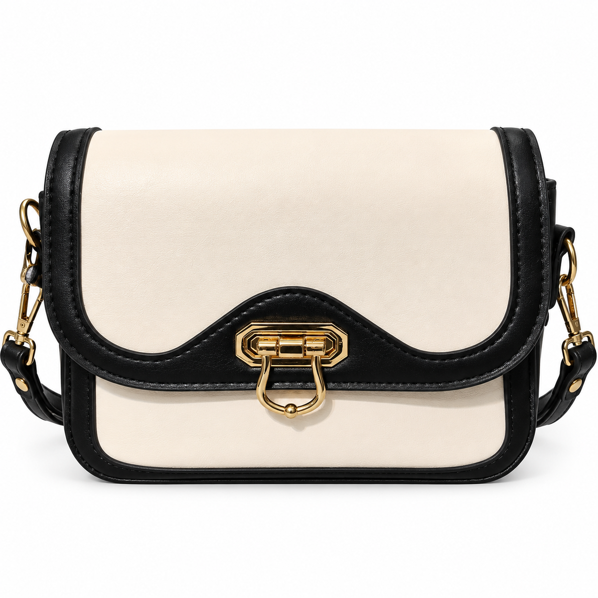 Sling Bag | Stylish Crossbody Shoulder Bag with Gold-Tone Buckle