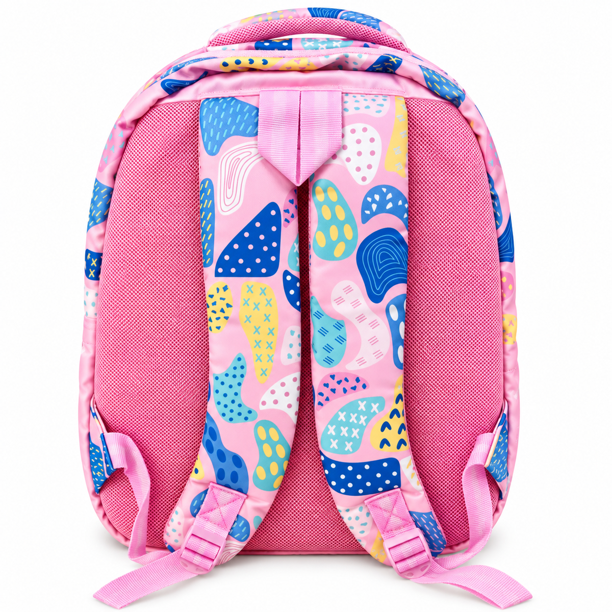 Cute Koala Design School Backpack for Girls | 3 Zipper School Bag with 2 Side Bottle Pockets | Cute Pink Printed Backpack