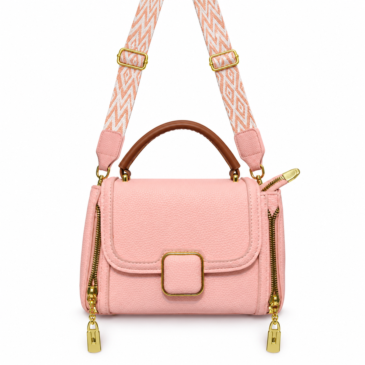 Pink Handbag / Sling Bag – Stylish Convertible Shoulder & Crossbody Bag