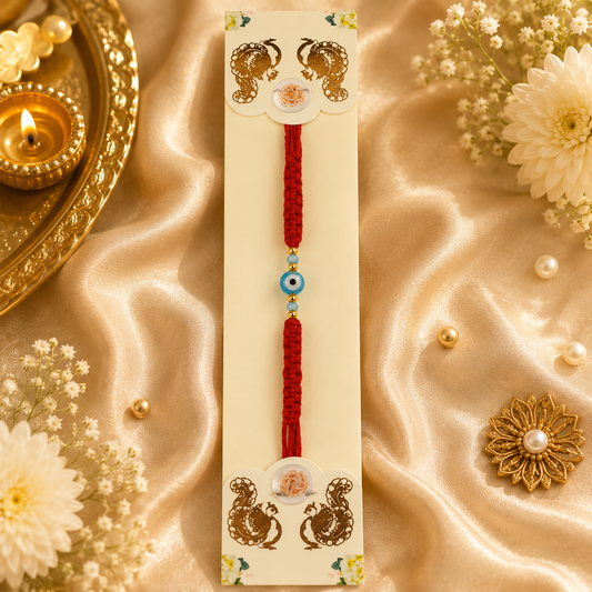 Evil Eye Rakhi | Nazar Protection Charm Rakhi | Premium Handmade Rakhi