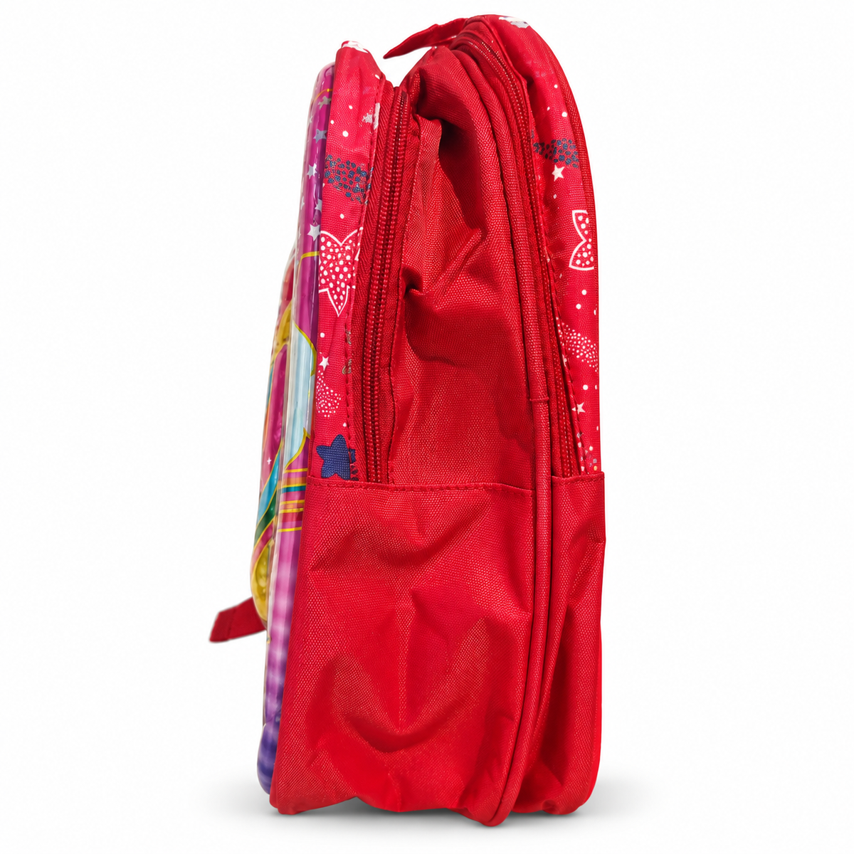 Girls Unicorn Printed School Backpack | 2 Zipper Spacious Bag with Side Bottle Pocket | Stylish Lightweight Backpack