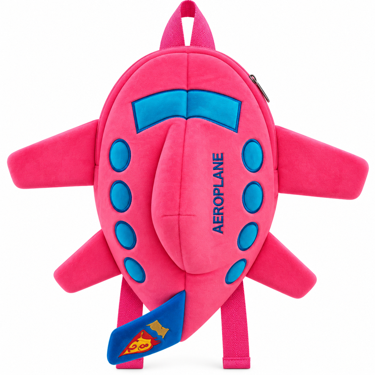 Kids Airplane Plush Backpack for Boys & Girls | Cute Aircraft Soft Toy Backpack | 1 Zipper | Lightweight School & Travel Bag