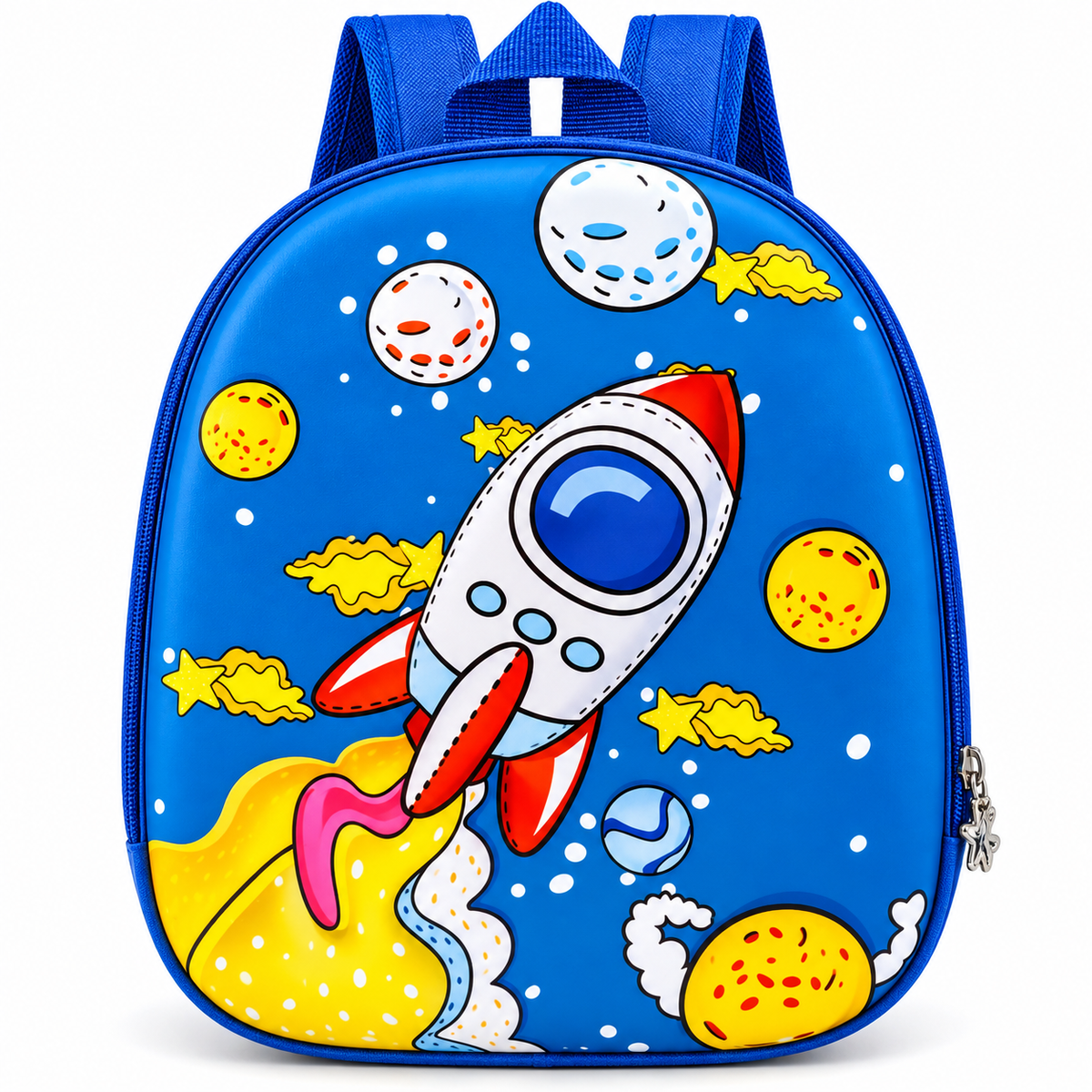 Printed Backpack | Lightweight School Bag with Adjustable Shoulder Straps | 1 Zipper Backpack