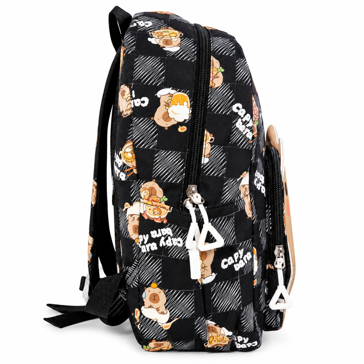 Kids Cartoon Backpack for Boys &amp; Girls | 2 Zipper School Bag with Cute Bear Print | Spacious Casual Backpack
