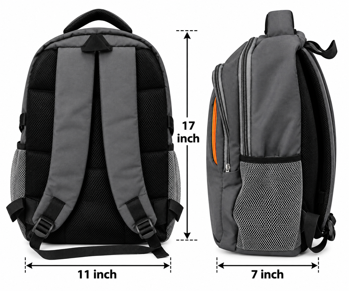 Wildcraft Laptop Backpack for Men &amp; Women | 3 Zipper Backpack with 2 Side Bottle Pockets | Spacious Travel &amp; College Bag