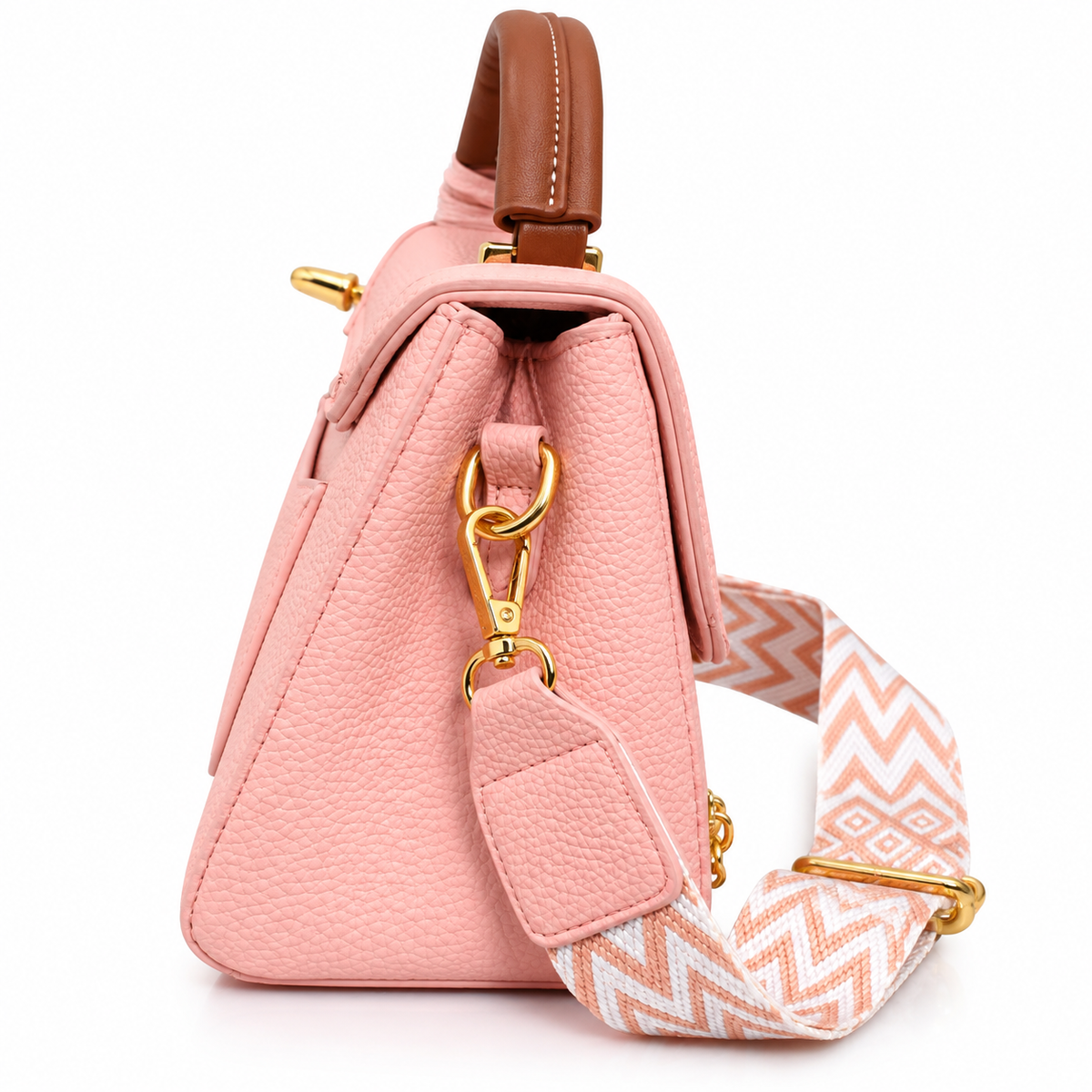 Pink Handbag / Sling Bag – Stylish Convertible Shoulder & Crossbody Bag
