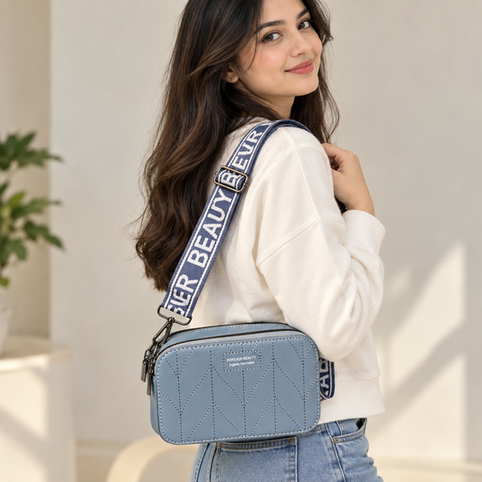 Stylish Crossbody Sling Bag | 2 Zipper Shoulder Bag with Adjustable Strap | Casual Fashion Handbag Women’s & Girls