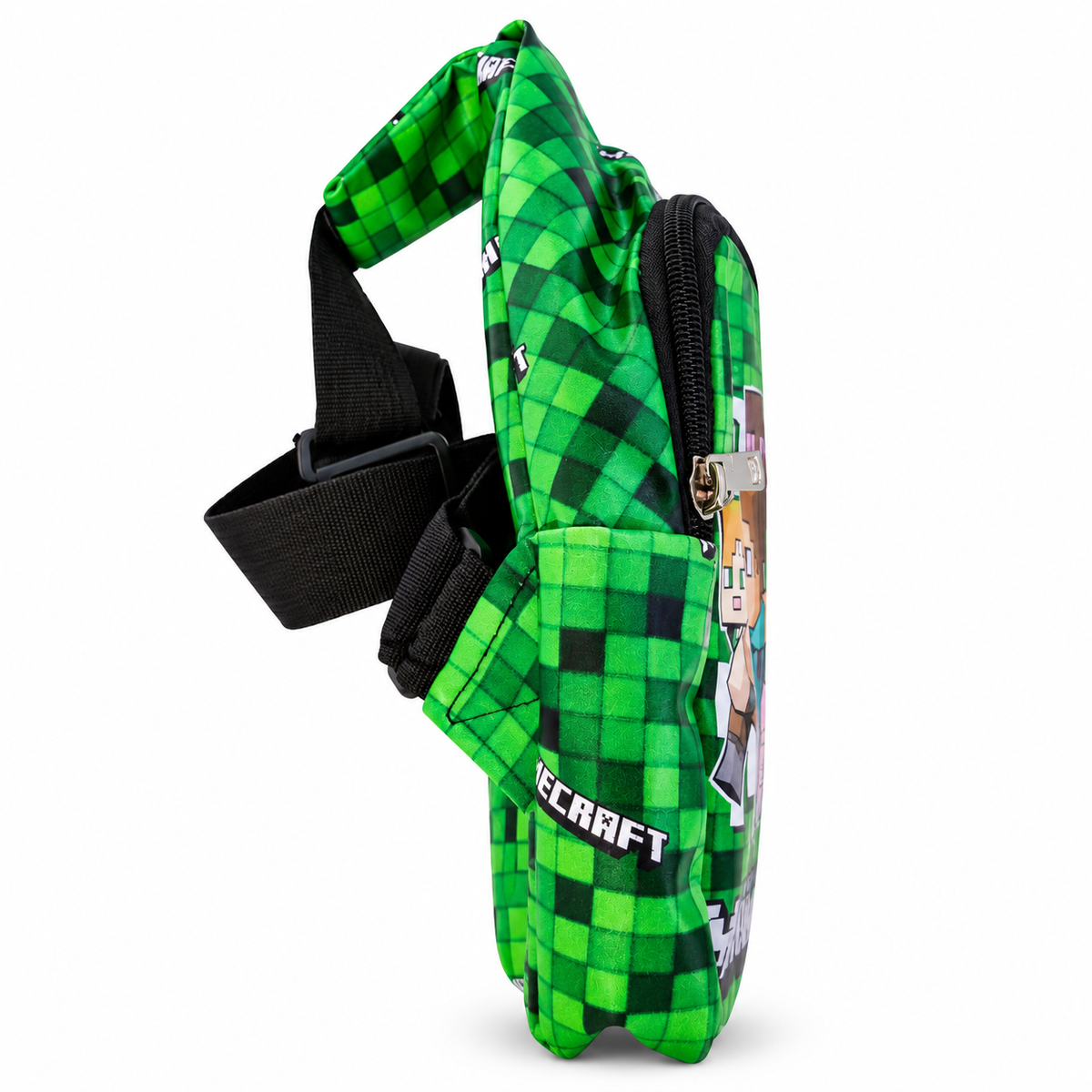 Kids Dinosaur Sling Backpack for Boys &amp; Girls | 2 Zipper Cute Dino Printed Mini Backpack