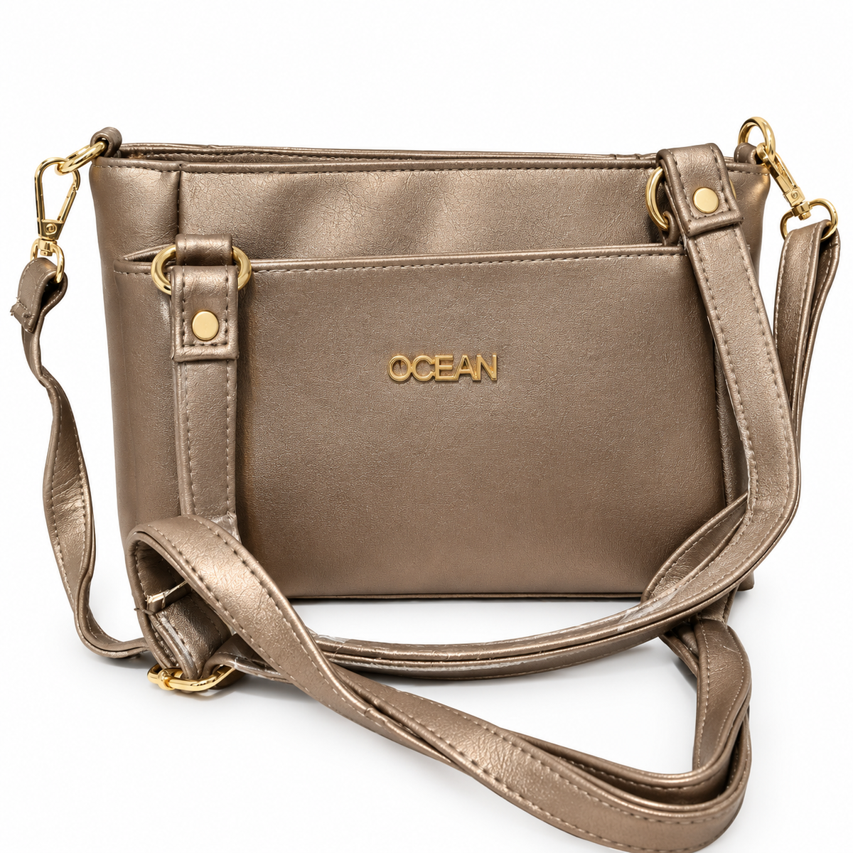 Ocean Women’s Handbag with 2 Zipper Compartments, Dual Carry Handles & Adjustable Shoulder Strap | 2 Spacious Sections | Elegant Casual Handbag for Women & Girls