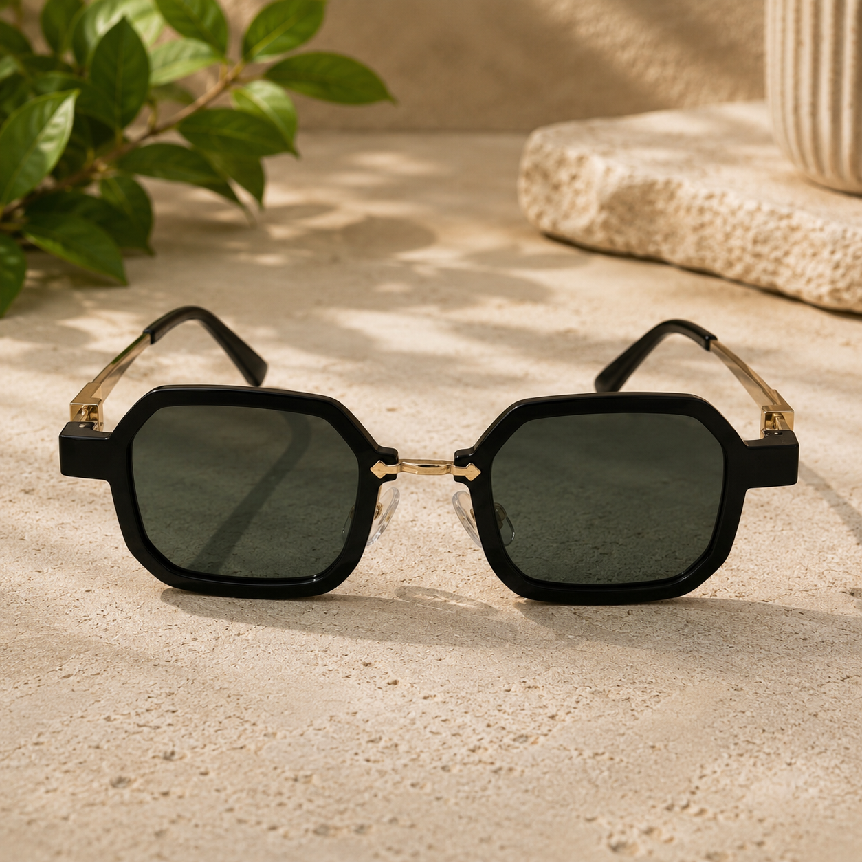 Premium Round Rimless Gradient Sunglasses for boys and girls
