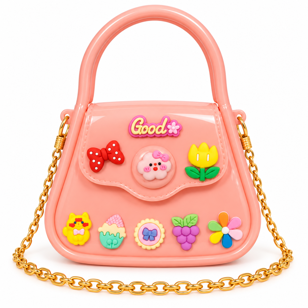 Kids Girls Cute Cartoon Sling Bag | Mini Shoulder Bag with Chain Strap | Stylish Party & Casual Crossbody Bag