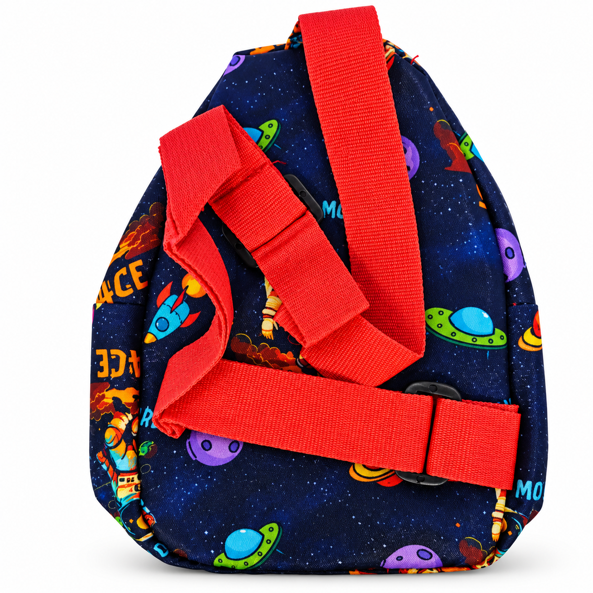 Kids Space Printed Sling Bag for Boys | 2 Zipper Compartments | Astronaut & Space Design Crossbody Bag