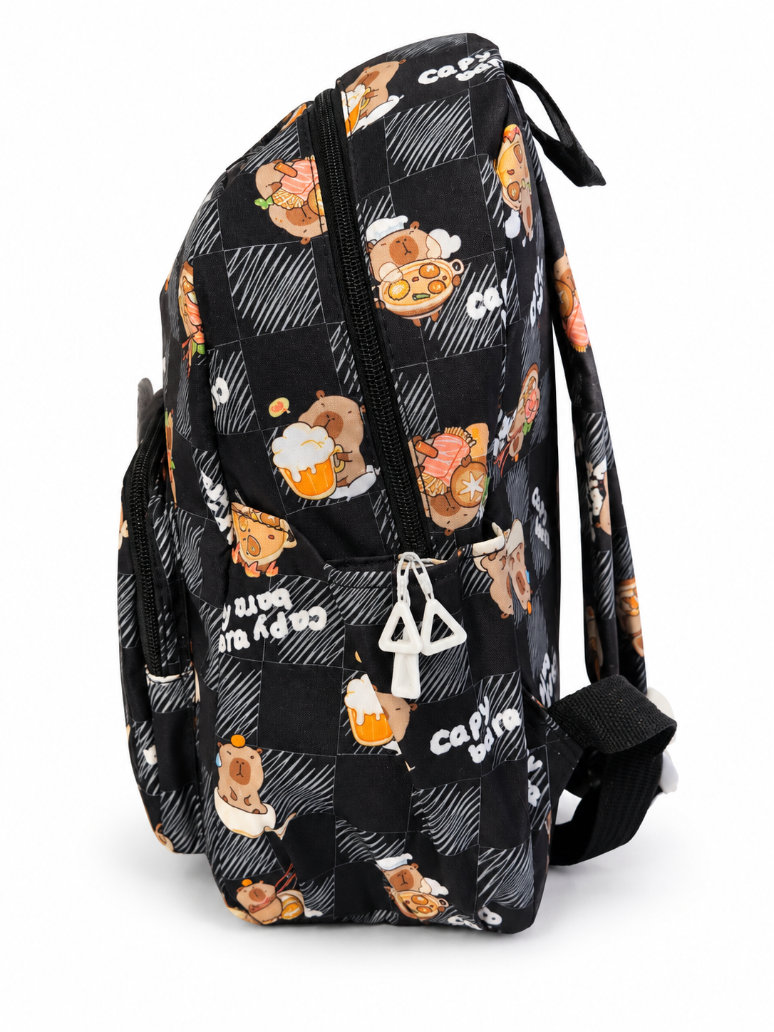 Kids Cartoon Backpack for Boys &amp; Girls | 2 Zipper School Bag with Cute Bear Print | Spacious Casual Backpack