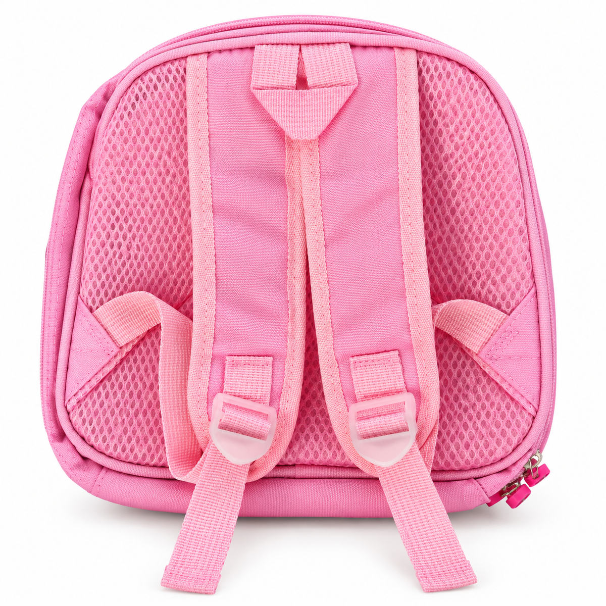 Girls Kids Backpack | 1 Zipper Cute Princess Castle School Bag | Pink &amp; Purple Lightweight Backpack