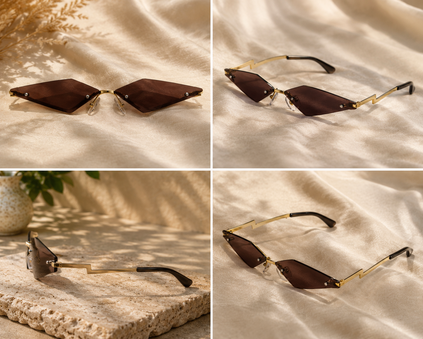 Premium Geometric Square Sunglasses for unisex