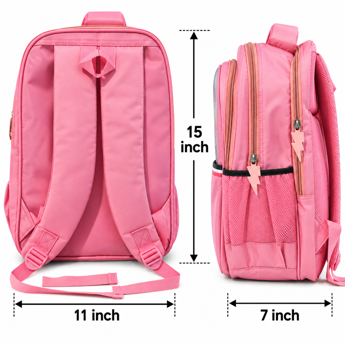 3D Frozen Theme School Backpack | Spacious Lightweight Bag with Bottle Pocket