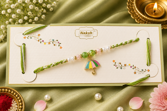 Premium Umbrella Designer Rakhi for Brother – 2 Color Raksha Bandhan Special