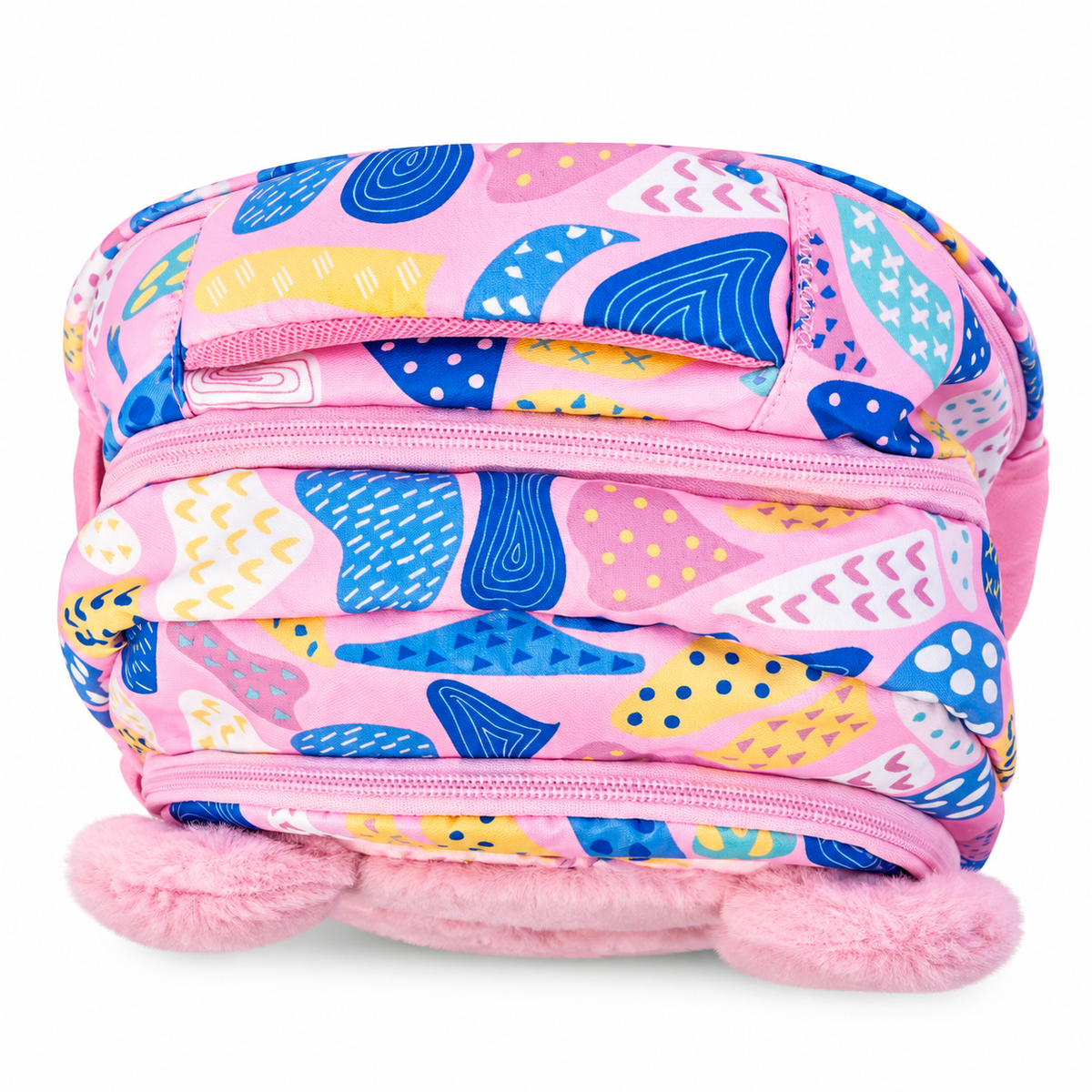Cute Koala Design School Backpack for Girls | 3 Zipper School Bag with 2 Side Bottle Pockets | Cute Pink Printed Backpack