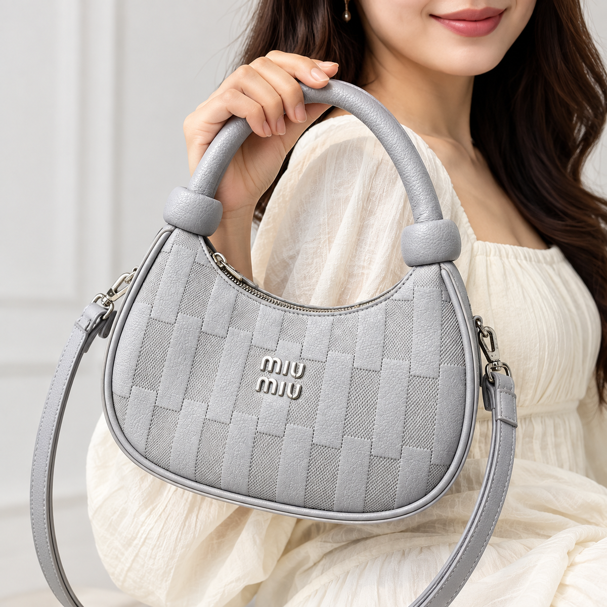 Min Min Stylish Grey Handbag | Trendy Shoulder & Crossbody Bag