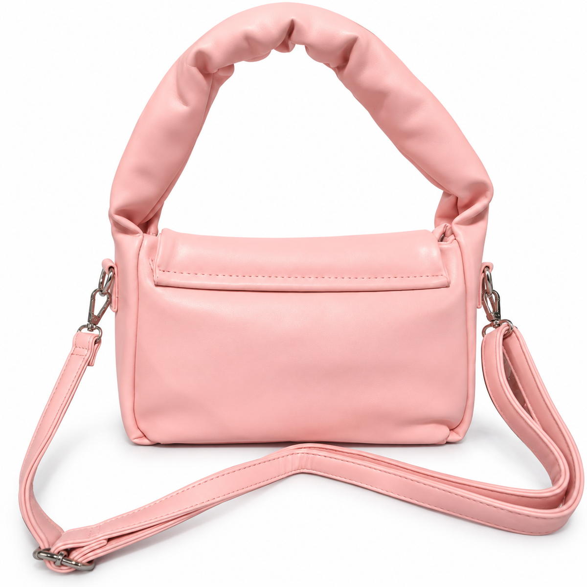 Pink Bow Shoulder Handbag | Stylish Top Handle & Adjustable Sling Strap | Cute Fashion Bag
