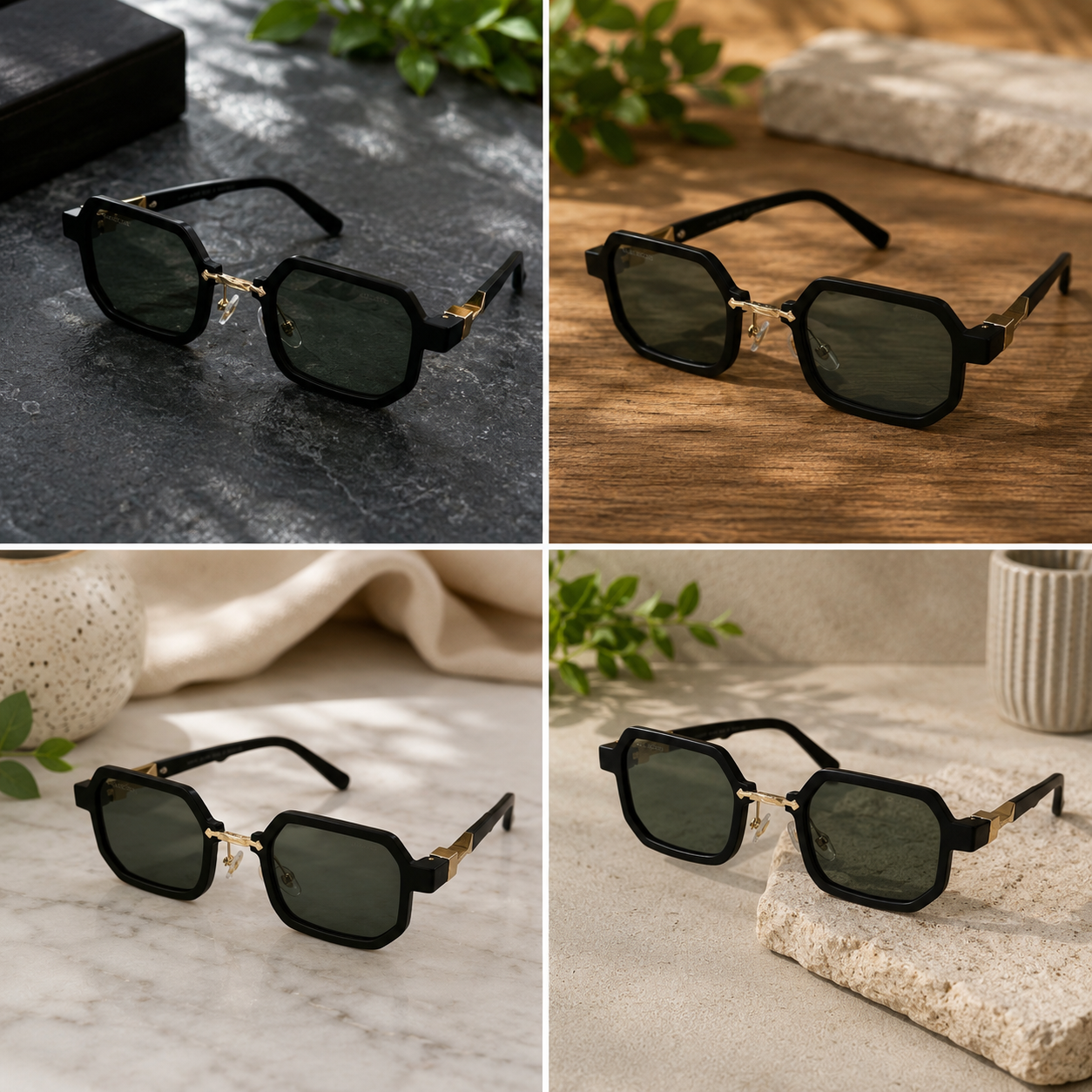 Premium Round Rimless Gradient Sunglasses for boys and girls